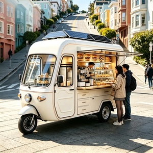 Carrito de Comida con Máquina Comercial para Hacer Papas Fritas con Cortadora y Freidora Continua para Producción - Product Image 2