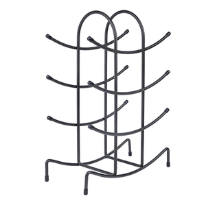 Support à bouteilles de vin en métal sur pied avec base en bois, artisanat, vente en gros, support à bouteilles de vin pour table de bar en métal - Product Image 4