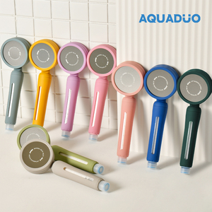 AQUADUO Pommeau de Douche Mural en Acier Inoxydable Poli avec Filtre, Design Moderne, Économie d'Eau - Product Image 2