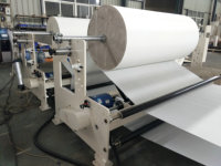 Ligne de fabrication automatique de papier toilette haute vitesse, certifiée CE, impression bicolore et gaufrage à la colle