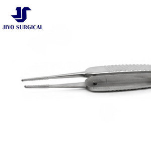 Pinzas de Sutura Paufique de Jiyo Surgical Co., Modelo ET-9871, 3 3/8 Pulgadas, Ejes Rectos, 1x2 Dientes Finos, 6.0mm, para Ataduras Quirúrgicas - Product Image 4