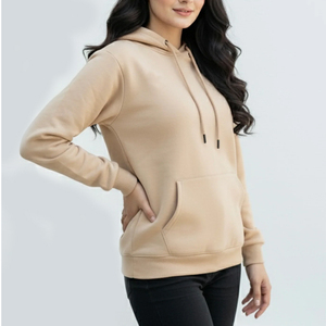 Buy Custom Oversized <b>Drop</b> Shoulder Hoodie Women Soft Fleece Pullover Warm Casual Loose Fit Streetwear Hooded Sweatshirt - Product Image 6