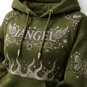 Sudadera con Pedrería al por Mayor con Opciones de Diseño Personalizado para Mujer - Calidad Premium OEM Directamente del Fabricante - Product Image 4