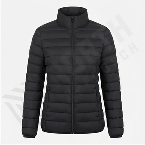 Veste longue d'hiver pour femmes personnalisable Sublimation Style de mode fermeture à glissière chaud manteau ajusté plume de duvet de canard - Product Image 2