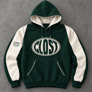Sweat à capuche de baseball personnalisé pour l'hiver, avec logo contrastant, lettres brodées et poche avant, idéal pour le sport - Product Image 2