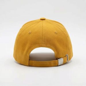 Gorras de Béisbol Amarillo Mostaza Lisas, Gorra Diaria Moderna, Ajuste Elegante, Estética de Vanguardia, para Caballeros, Ajustables, de Algodón - Product Image 2