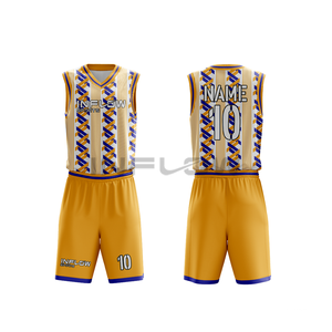 Nouveau design de maillot de basket-ball pour enfants et jeunes, taille plus, personnalisable, réversible - Product Image 3