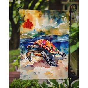 Buzón de jardín de tortuga marina multicolor, buzón decorativo y ilustraciones de Patio para patio y césped para macizos de flores - Product Image 3