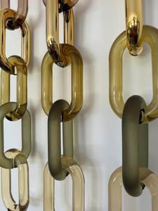 Organizador de Pared de Cadena de Eslabones de Resina Hecho a Mano, Decoración Moderna para el Hogar, Colección de Artesanía con Forma Irregular Artística - Product Image 2