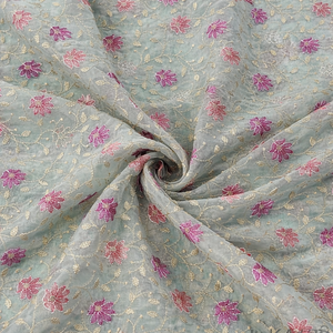 Tissu brodé multi-embroideries de qualité supérieure pour femmes, tissu de créateur, tissu de soirée, textile brodé de luxe, doux - Product Image 1