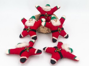 Wholesale Custom Wool Felt <b>Mini</b> Santa Claus <b>Christmas</b> <b>Tree</b> Hanging Ornament Handmade Holiday Decoration - Product Image 2