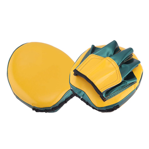 Équipement d'entraînement de boxe professionnel DAWNFROCE FIGHT GEARS, cible en PU verte et jaune, durable, respectueux de l'environnement, pour le kickboxing - Product Image 5
