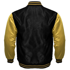 High Quality Custom Chenille Embroidery Varsity Jacket for <b>Men</b> College Baseball Bomber Letterman Crop Leather Jacket Stand - Product Image 4