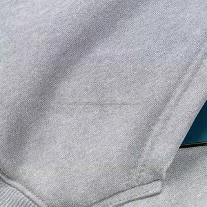 Sweat à capuche unisexe personnalisé 2026 en coton 100% avec fermeture éclair, sweat à capuche pour homme de haute qualité en molleton bouclette avec impression en relief 2026 - Product Image 6