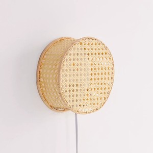 Rattan wall lamp decorative <b>sconce</b> <b>lighting</b> accessory competitive price natural wall-mounted lamps - Product Image 4