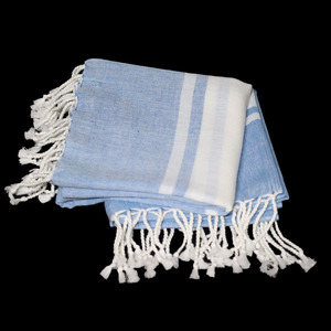 ผู้จัดจำหน่ายจากอินเดีย ผ้าขนหนูชายหาดลายทาง 100% ผ้าฝ้ายคุณภาพเยี่ยม ซึมซับน้ำได้ดี ราคาขายส่ง รับผลิตแบบ OEM - Product Image 4