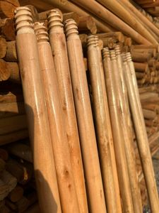 Benang Amerika pegangan sapu kayu alami 120cm lurus dan tahan lama untuk sapu & Pengki - Product Image 3