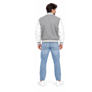 Blouson universitaire patchwork premium personnalisé style streetwear universitaire, vêtement d'extérieur de baseball, marque privée OEM ODM, vente en gros pour hommes - Product Image 6