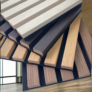 Panneaux acoustiques muraux insonorisants en placage de bois hexagonal auto-adhésifs modernes de haute densité pour la vente en gros - Product Image 1