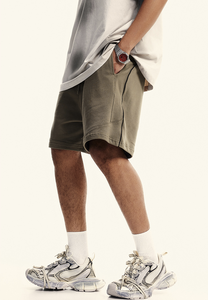 Pantalones Cortos Deportivos para Hombre, Estilo Jogger, Lavado Ácido, Talla Grande, Ropa Urbana, Color Pastel - Product Image 3