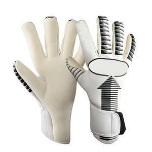 Nouveaux gants de gardien de but professionnels en latex allemand unisexe pour le football, hybrides, à doigts plats, avec fermeture auto-agrippante, respirants - Product Image 5