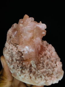 Vente en gros de Heulandite rouge naturelle sur grappe de Prehnite, spécimen minéral brut, cristal, pierre de guérison, décoration, Chine, Himachal - Product Image 5