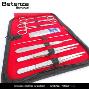 ชุดอุปกรณ์ผ่าตัด 7 ชิ้น สำหรับนักศึกษาวิชากายวิภาคศาสตร์และชีววิทยา พร้อมด้ามมีดผ่าตัด คีม คีมหนีบ และกระเป๋าพกพา - Product Image 2