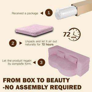 Colchón Plegable Moderno de 15 Pulgadas, Tamaño Individual, Convertible, Tapizado en Tela Tipo Teddy, Relleno de Espuma, Sofá Cama con 2 Almohadas, Sofá Elegante - Product Image 4