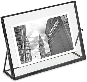 Customized Horizontal Home Decor Glass & Metal Hanging Picture <b>Frame</b> for Wall Decoration,with 2 Sides Glass Picture <b>Frame</b> - Product Image 6
