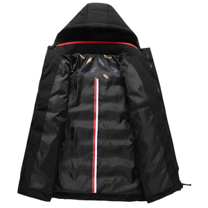 OEM Quilted Hooded Camouflage Garment Dyed Jacket <b>Men</b> Wholesale Thermal Warm Waterproof Winter Padded Bubble Coat Factory Direct - Product Image 4