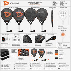 Raqueta de pádel de carbono 12K personalizada, raqueta de pádel Diamond Power, raquetas de pádel Diamond al por mayor - Product Image 5