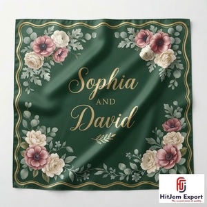 Bufanda de Lujo con Estampado Personalizado, Chal de Moda con Tacto de Seda, Envoltura para la Cabeza, Marca Privada, Fabricante Textil OEM ODM - Product Image 1