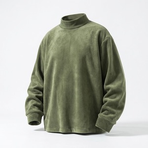 Nueva Llegada: Sudaderas Personalizadas Unisex de Cuello Alto, Talla Grande, Diseño Sólido, Tejido Grueso para Invierno - Product Image 3