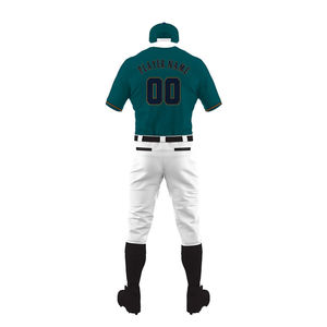 Latest Design New Style Premium Quality Breathable Cotton Spandex Solid Color Baseball Uniform for <b>Men</b> Adults Online Sale - Product Image 5