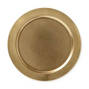 Assiette de Présentation Ronde en Métal Décorative, Motif Floral Oriental Gravé, Faite à la Main, Qualité Alimentaire, Durable, MOQ 50 pièces pour la Décoration de Table - Product Image 2