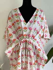 Robe élégante de style bohème, nouvelle collection d'été, imprimé coton, style bohème, kaftan de luxe, ensemble de kaftan pour femmes, abaya en coton, robe longue - Product Image 3