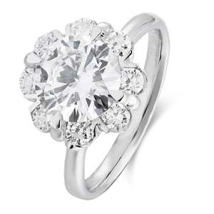 Anillo de Eternidad de Plata con Diamantes Cultivados en Laboratorio Royal Spark Vintage, Brillo Infinito, Certificado IGI, Corte Brillante Redondo - Product Image 1