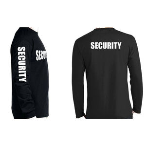 T-shirt de sécurité pour homme à manches longues 100% coton, confortable et sécurisé, avec motif uni, prix de gros, t-shirts de sécurité - Product Image 6