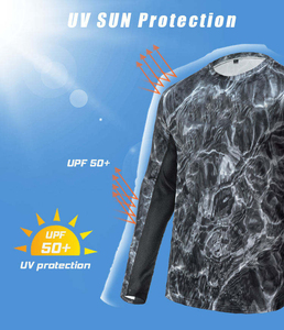 เสื้อตกปลาสำหรับการผจญภัยกลางแจ้ง เสื้อผ้าตกปลาแบบกำหนดเอง ชุดกีฬาประสิทธิภาพสูง ขายส่ง ผู้ผลิต ผู้จัดจำหน่าย OEM - Product Image 5