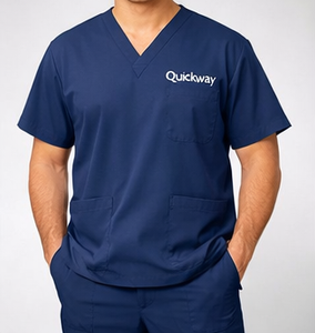 Conjunto de Uniformes Médicos Unisex para Hombre y Mujer, Top y Pantalones Reversibles, Ropa de Trabajo Elástica Tipo Jogger para Profesionales de la Salud - Product Image 4