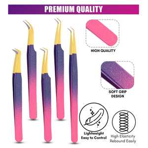 Pinzas Profesionales de Alta Resistencia para Pestañas, Punta Recta, Aislamiento de Extensiones de Pestañas, Alta Precisión, Herramienta para Salón de Belleza - Product Image 4