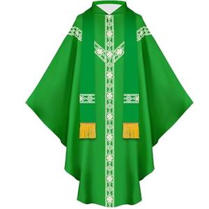 Nuevo Diseño 2026 Casullas y Túnicas Tradicionales Transpirables para Sacerdotes Católicos, Pastores y Padres, Tallas Grandes, Vestimentas Litúrgicas para Iglesia - Product Image 1
