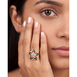 Indian Ethnic Artificial Jewellery Ruchi Victorian Adjustable Casual Ring - Product Image 1