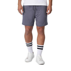Pantalones Cortos Deportivos Casuales de Punto para Hombre, Color Gris, Transpirables, Ecológicos, 100% Algodón, Cintura Media, Cierre Elástico - Product Image 5