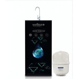 Système de purification d'eau par osmose inverse haute capacité Wellsys avec réservoir sous pression et robinet, filtre à eau RO domestique - Product Image 6