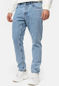 Jean en denim 100 % coton coupe droite, style délavé, jambe large, grande taille, baggy, personnalisé pour homme - Product Image 6