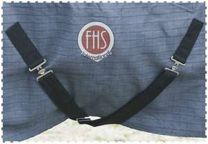 Couverture pour chevaux en toile imperméable de style néo-zélandais 16 oz, économique, doublée de laine pour l'hiver, avec doublure en toile imperméable 16 oz - Product Image 2