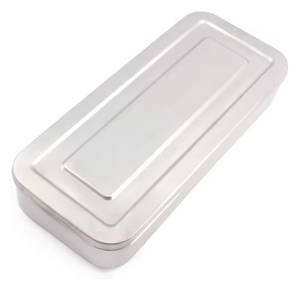 Ensemble de contenants rectangulaires pour instruments chirurgicaux en acier inoxydable Morje, certifié CE Classe I, pour l'organisation d'objets de petite taille - Product Image 5