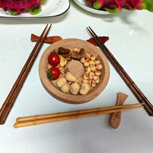 14CM Diameter Simple Japanese Beech Wood Fresh Fruit Pallets Wooden Round <b>Breakfast</b> Tray for Home Serving Wholesale - Product Image 1