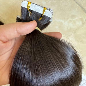 Extensiones de Cabello Virgen Remy Vietnamita al por Mayor de 8 Pulgadas, 100% Naturales, con Cutícula Alineada, de Cinta Adhesiva, Paquete de Materia Prima - Product Image 1